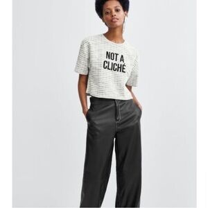 Zara “Not a Cliche” Tweed Top
